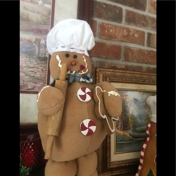 Rare Vintage Large Gingerbread Man Decor - Picture 7 of 12